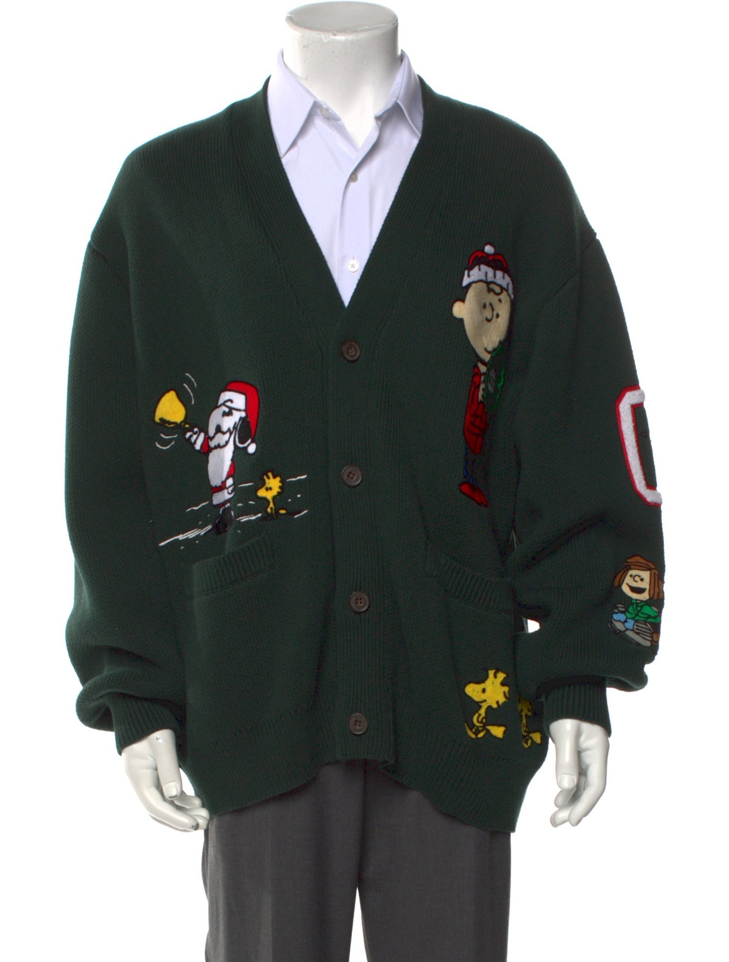 PEANUTS x KITH Graphic Print V-Neck Cardigan