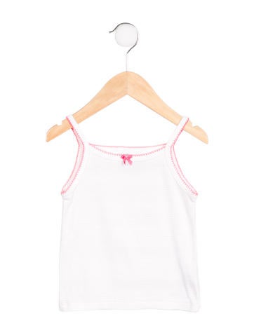 Petit Bateau Girls' Sleeveless Striped Top