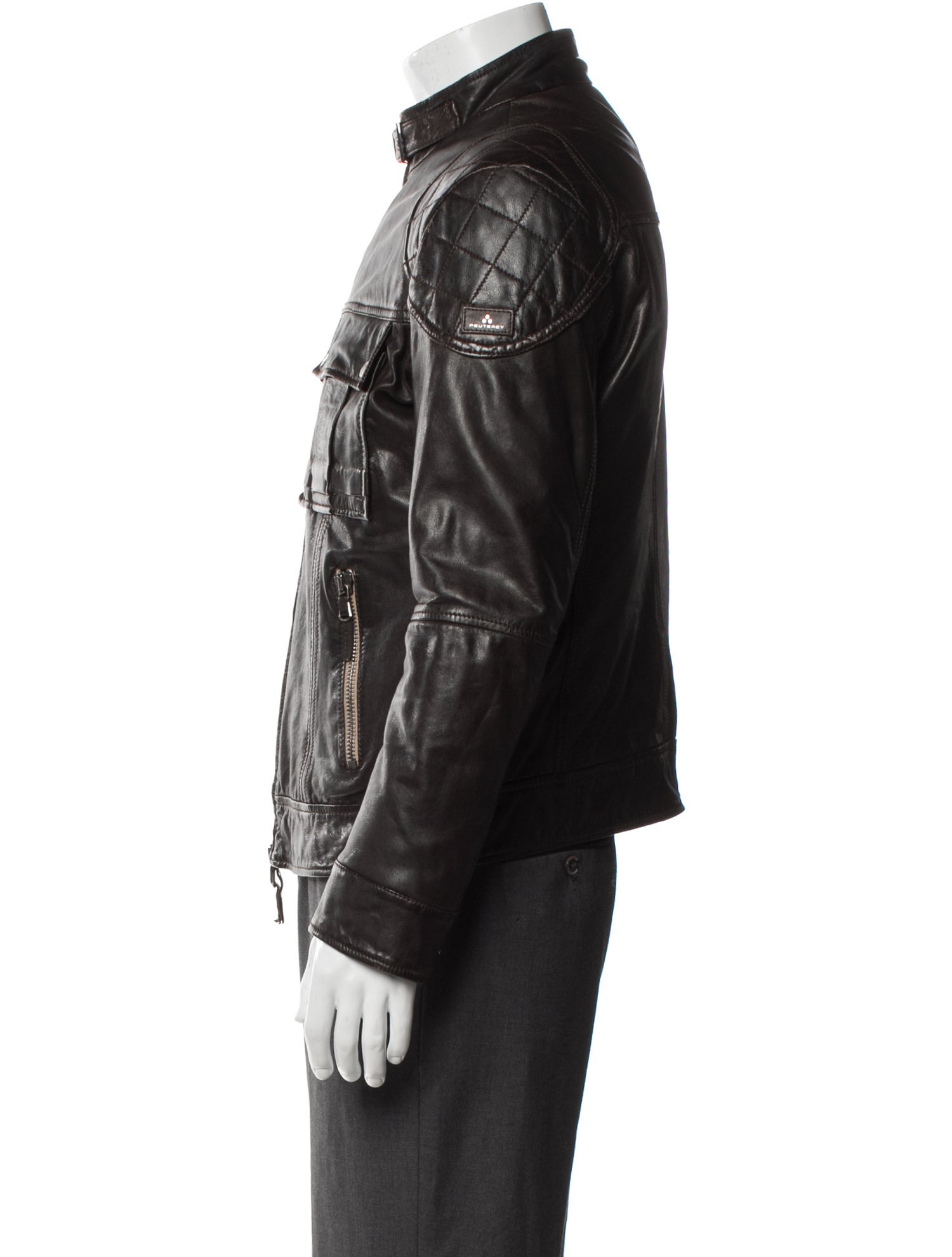 Peuterey Leather Moto Jacket