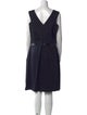Petrovitch & Robinson V-Neck Knee-Length Dress