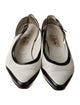 Peter Fox Leather Colorblock Pattern Slingback Flats