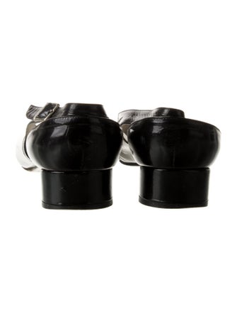 Peter Fox Leather Colorblock Pattern Slingback Flats