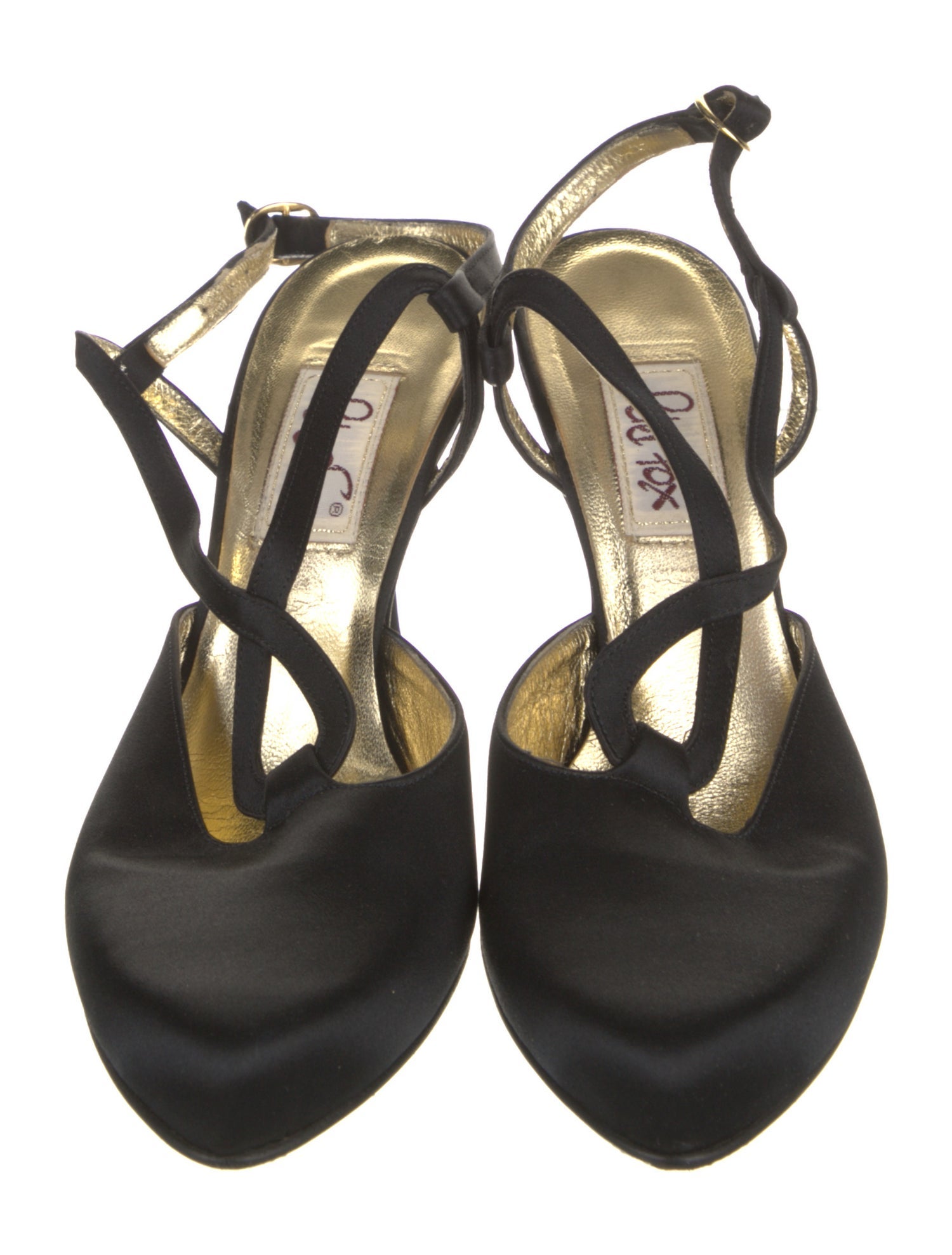 Peter Fox Satin T-Strap Pumps