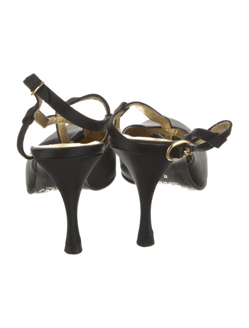 Peter Fox Satin T-Strap Pumps