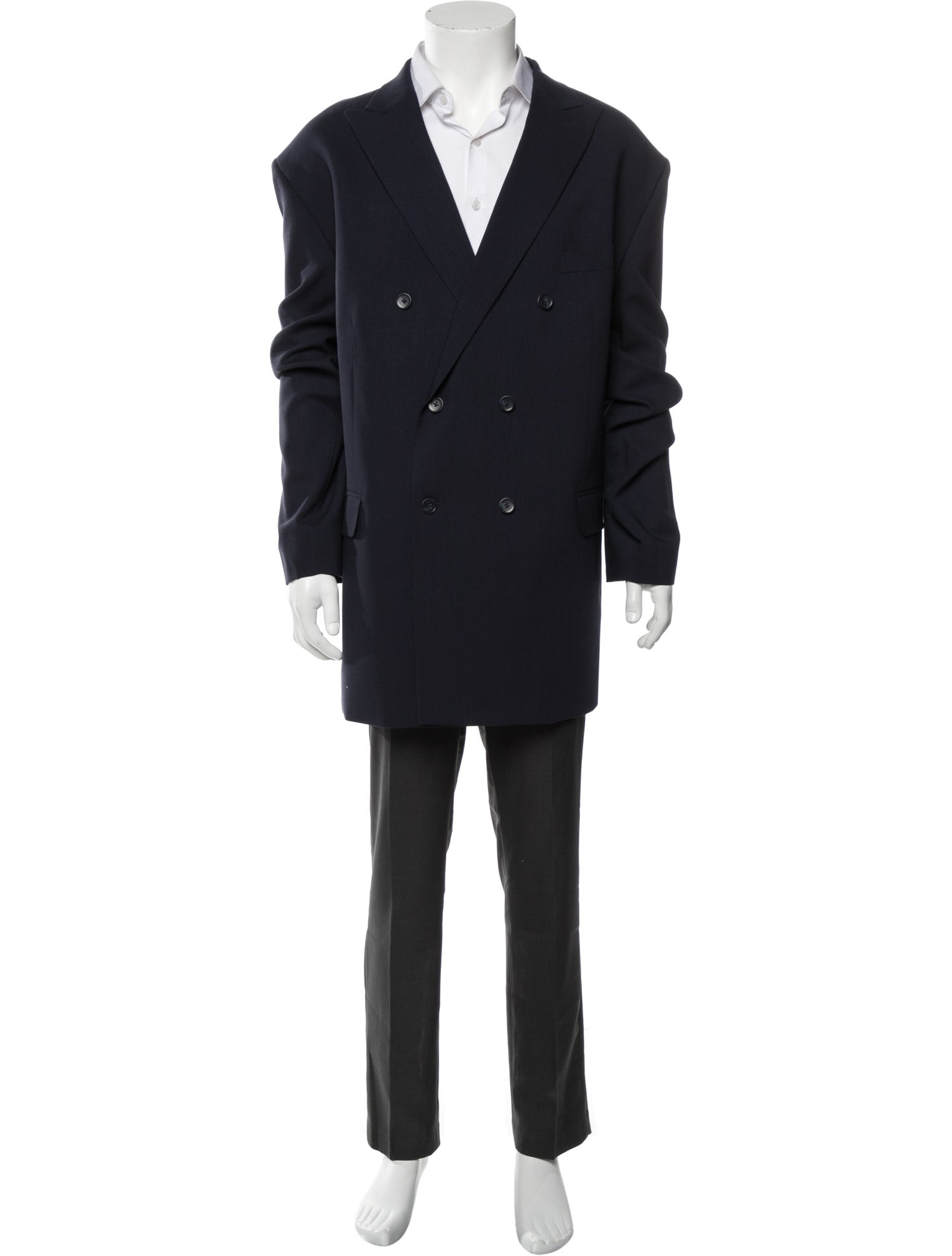 Paul Fredrick Double-Breasted Blazer