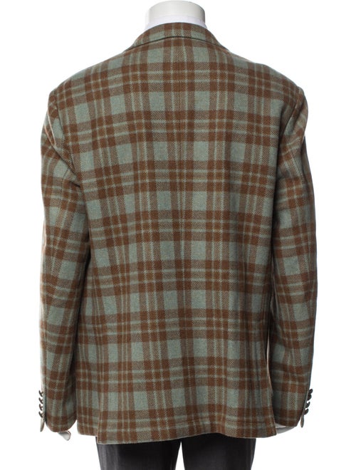 Paul Fredrick Wool Plaid Print Sport Coat