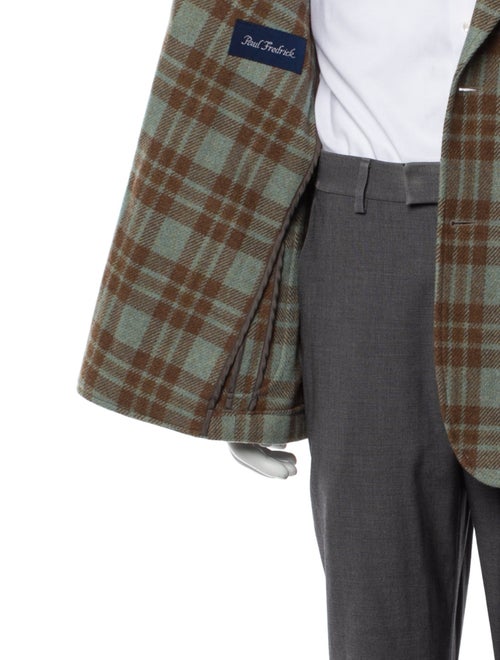 Paul Fredrick Wool Plaid Print Sport Coat