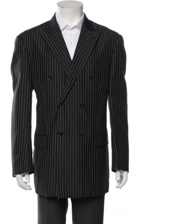 Paul Fredrick Linen Striped Blazer