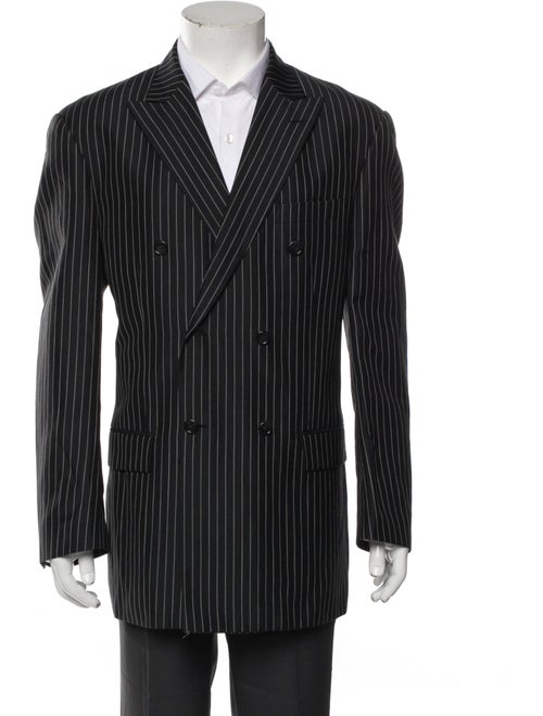 Paul Fredrick Linen Striped Blazer
