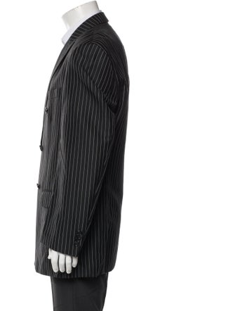 Paul Fredrick Linen Striped Blazer