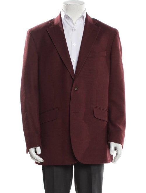 Paul Fredrick Wool Cutout Accent Blazer
