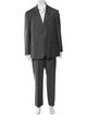 Paul Fredrick Wool Plaid Print Three-Piece Suit