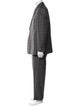 Paul Fredrick Wool Plaid Print Three-Piece Suit