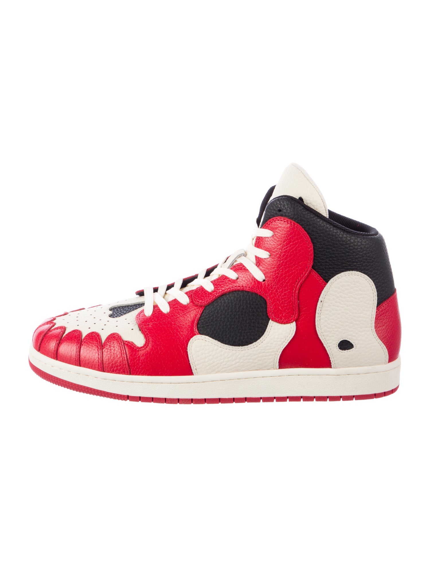 prospective flow Leather Colorblock Pattern Sneakers w/ Tags