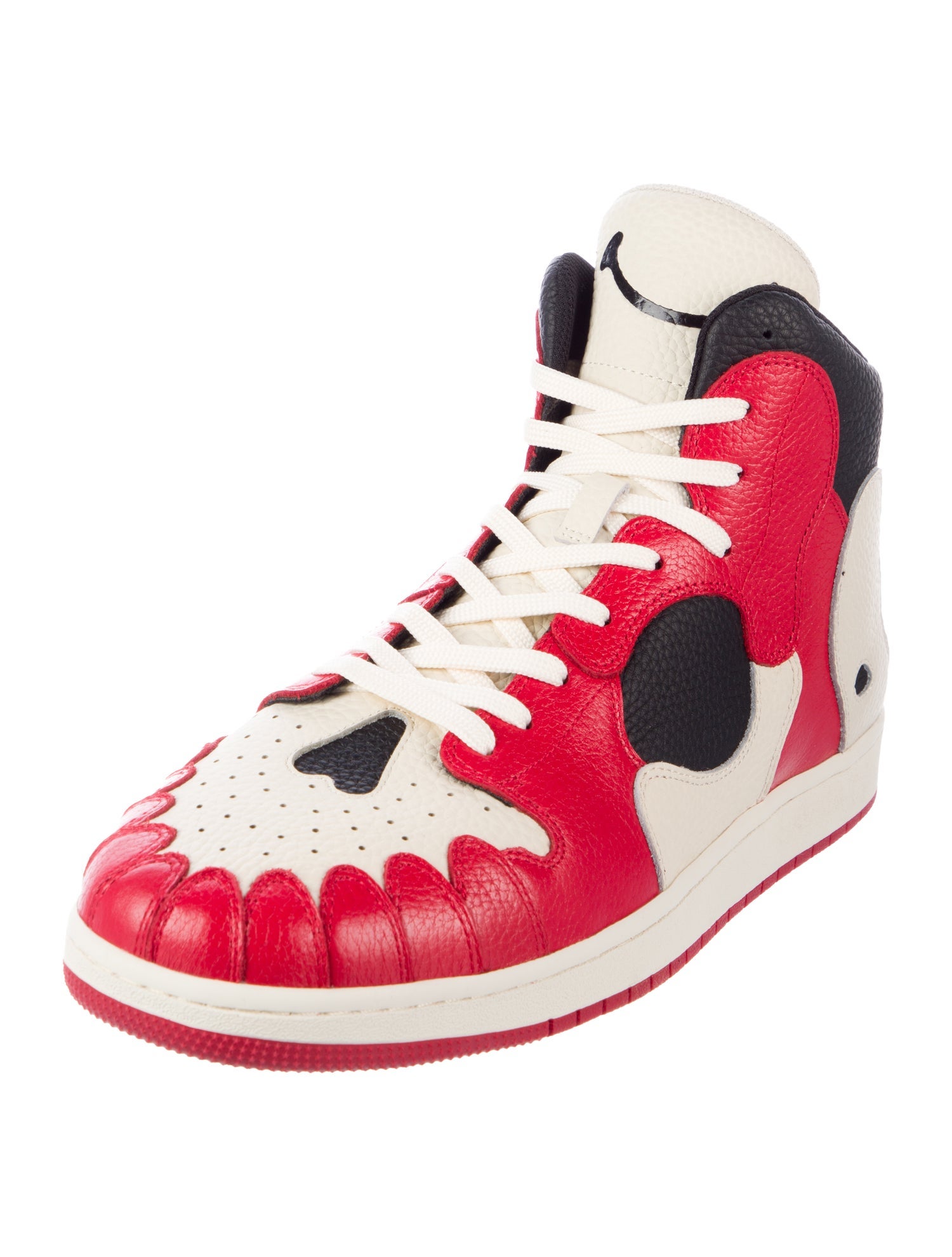 prospective flow Leather Colorblock Pattern Sneakers w/ Tags