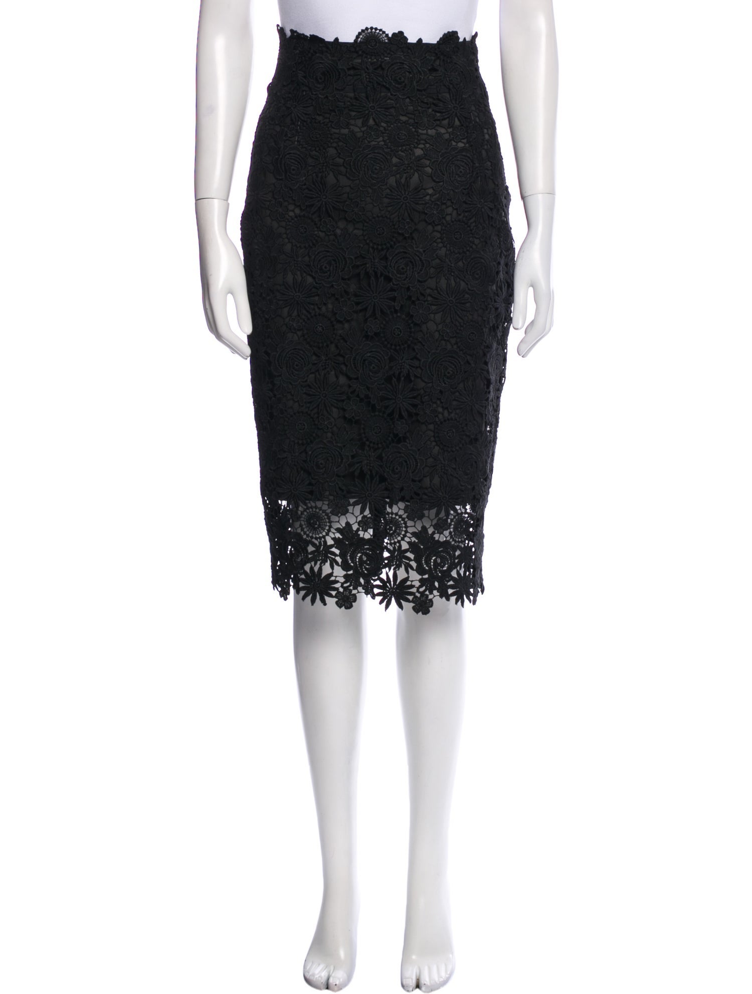 The Perfext Leather Knee-Length Skirt