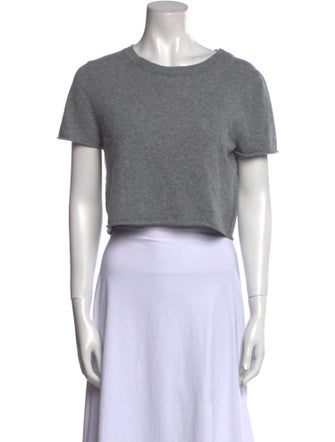 The Perfext Cashmere Crew Neck Crop Top