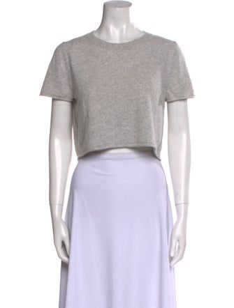 The Perfext Cashmere Crew Neck Crop Top