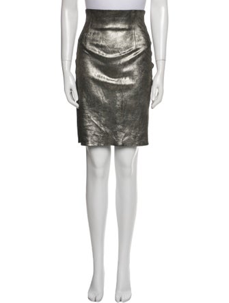 The Perfext Leather Knee-Length Skirt