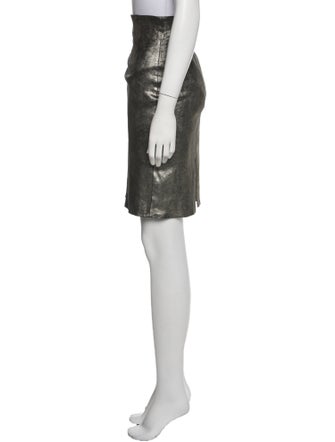 The Perfext Leather Knee-Length Skirt