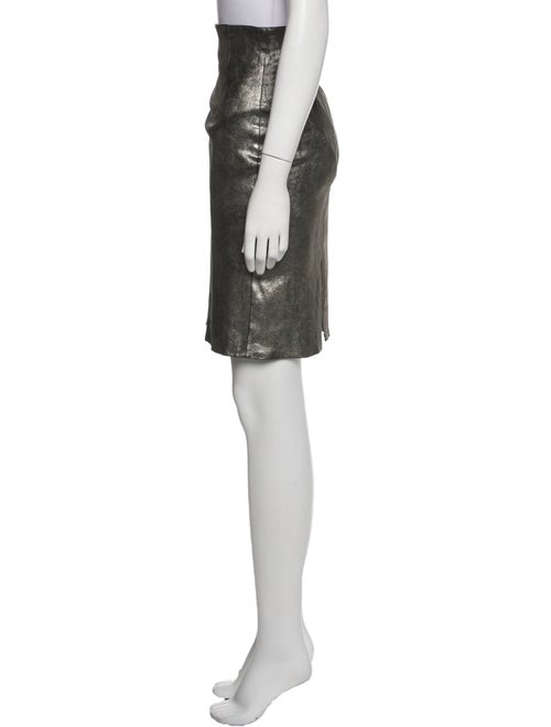 The Perfext Leather Knee-Length Skirt