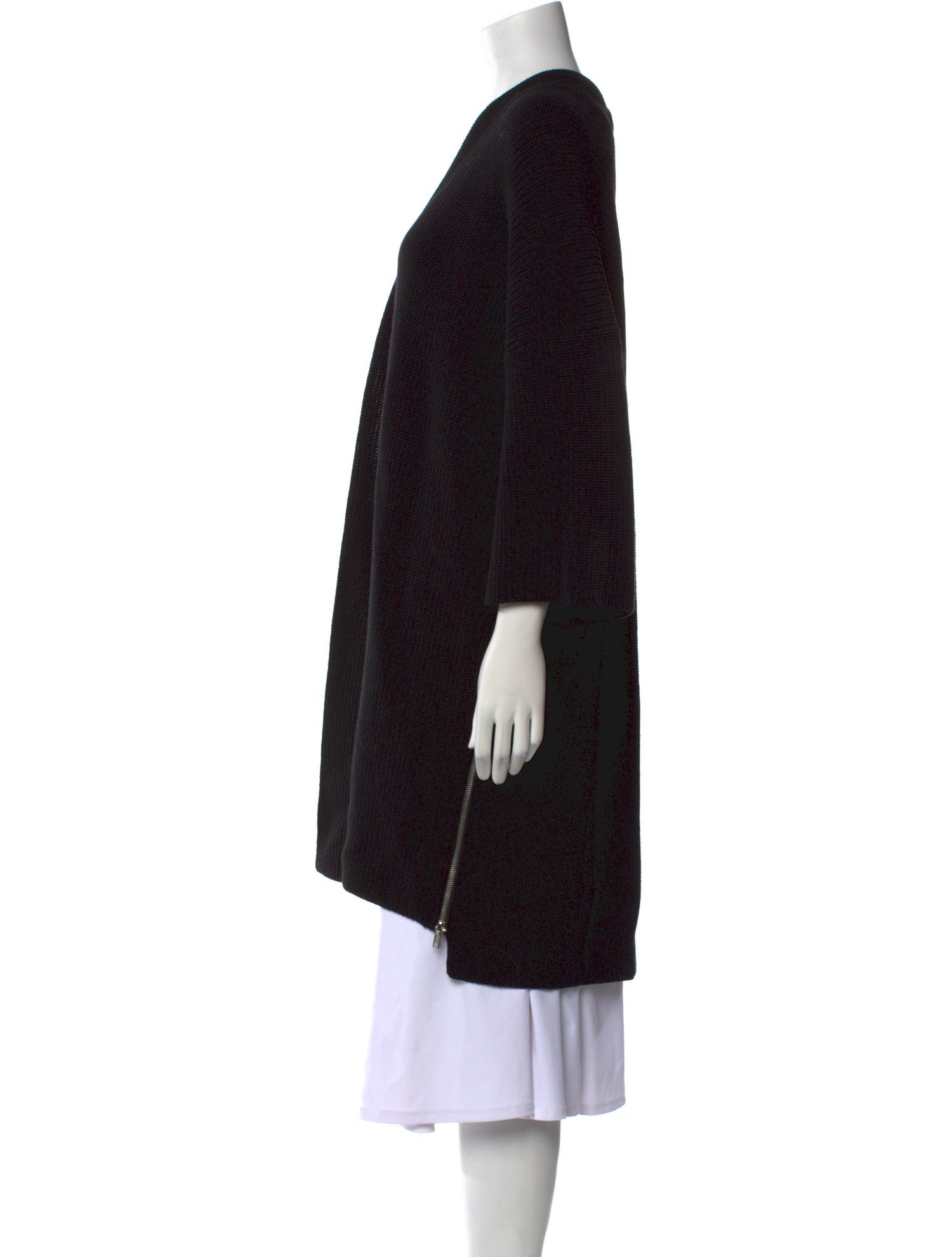 PierAntonioGaspari Virgin Wool Open Front Sweater