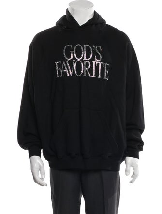 Praying Graphic Print Crew Neck Hoodie w/ Tags