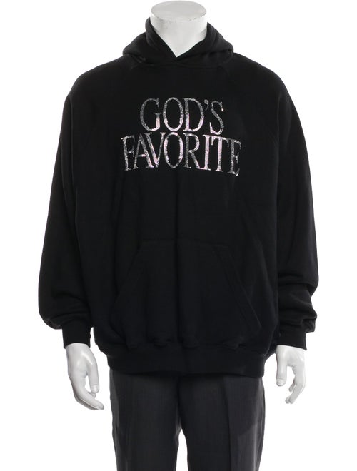 Praying Graphic Print Crew Neck Hoodie w/ Tags