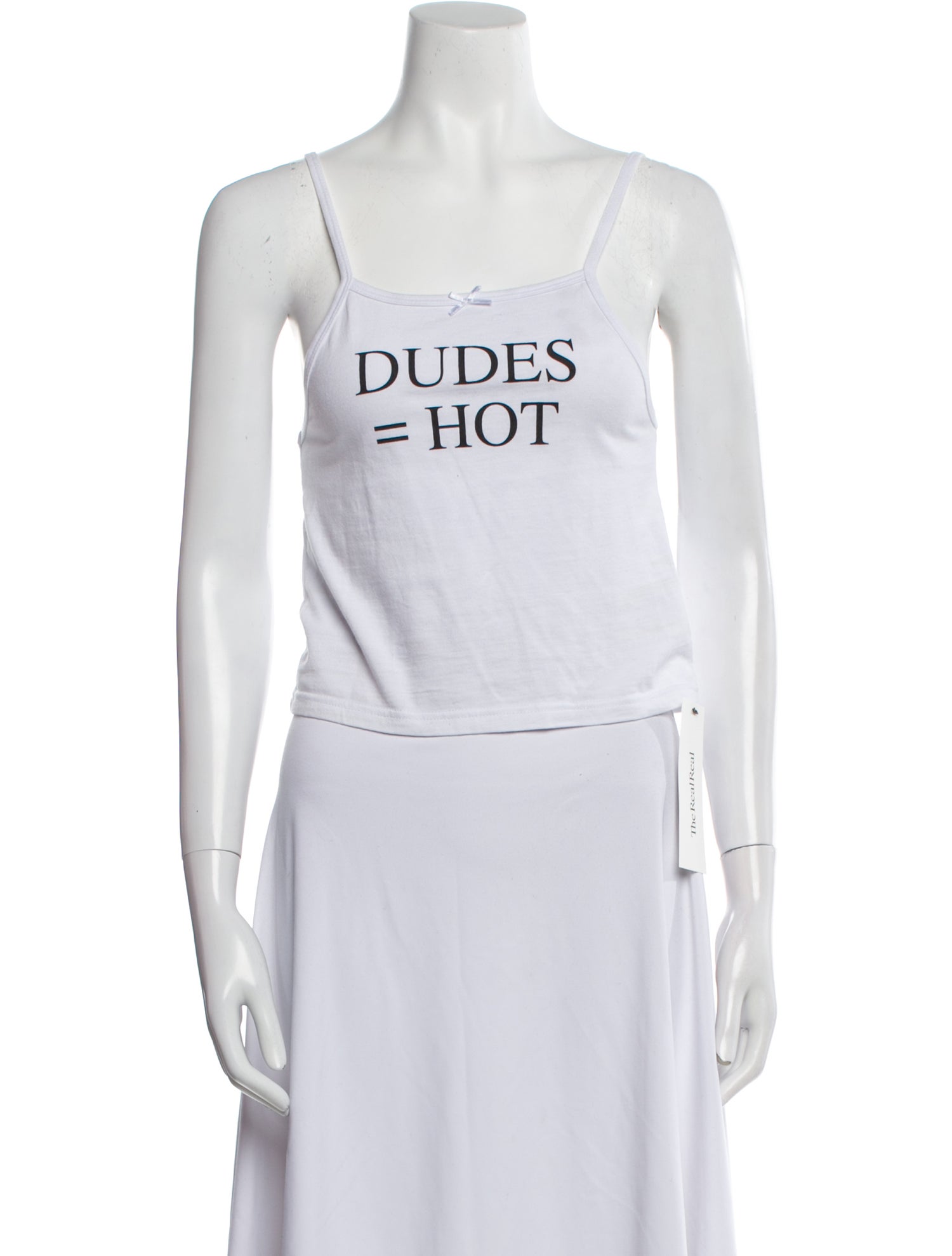 Praying Graphic Print Square Neckline Top