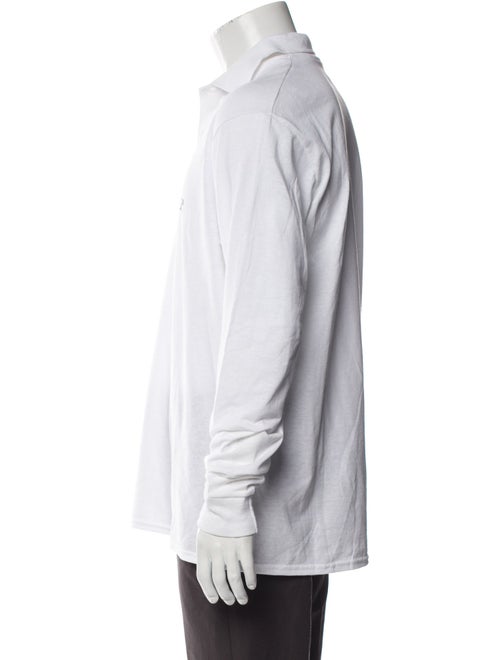 Praying Graphic Print V-Neck Polo Shirt