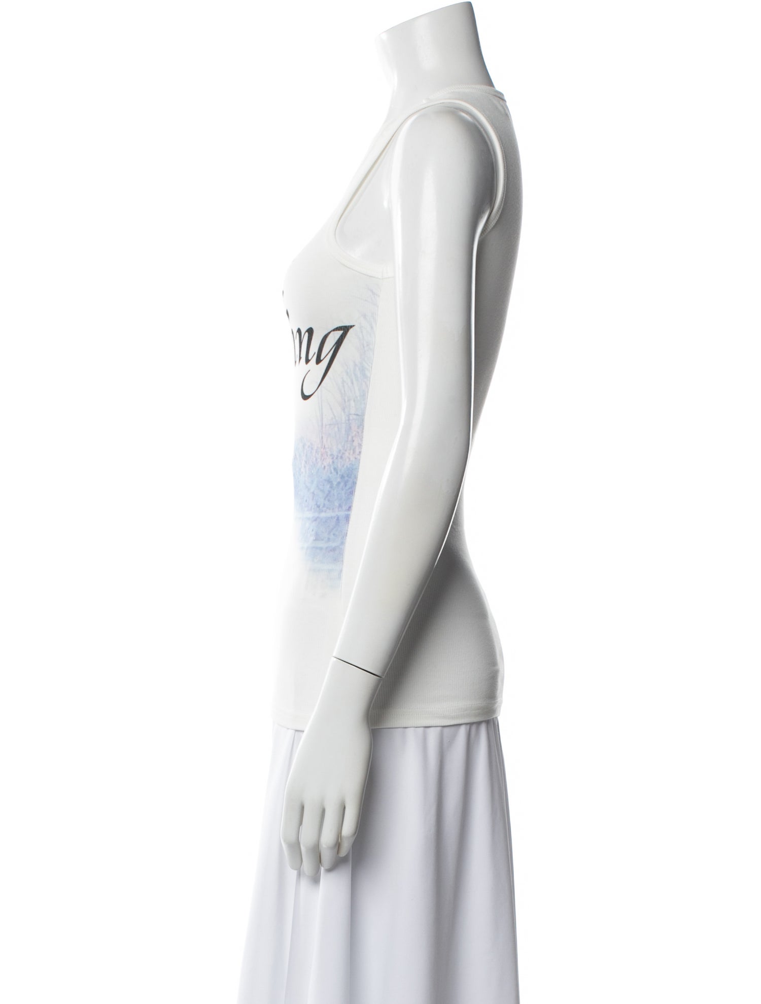 Praying Graphic Print Crew Neck Top