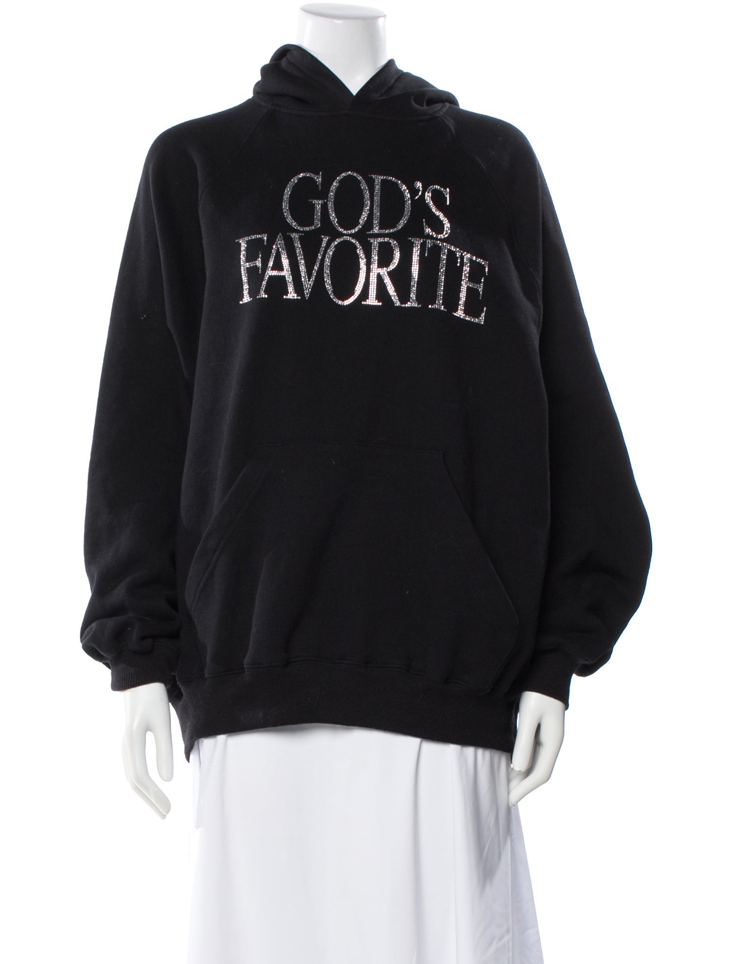 Praying Graphic Print Crew Neck Hoodie