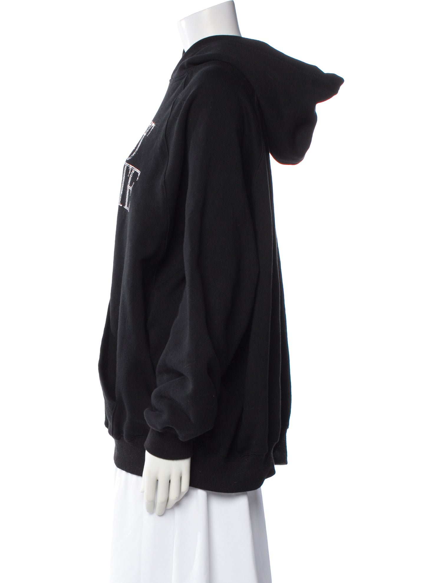 Praying Graphic Print Crew Neck Hoodie