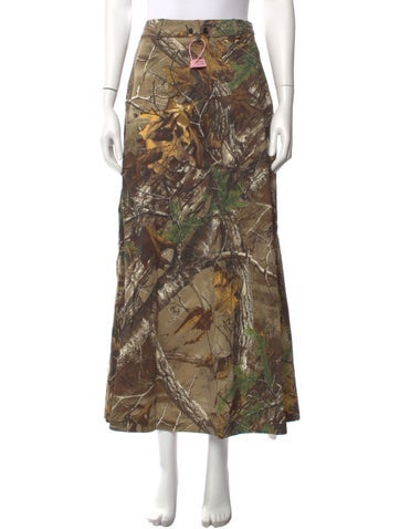 Pre-owned Praying Printed Midi Length Skirt In Multi