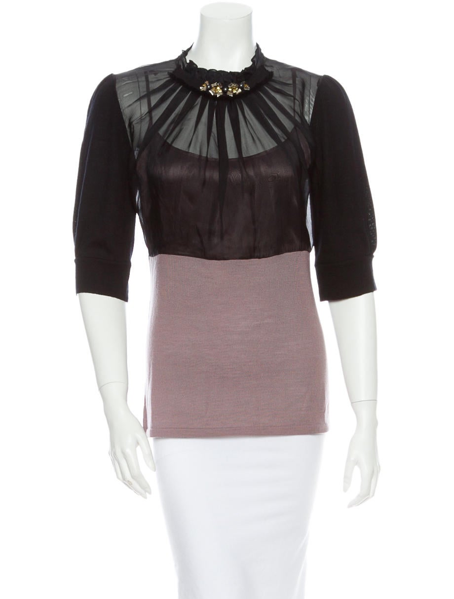 Philosophy di Alberta Ferretti Wool Top w/ Tags