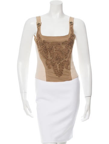 Philosophy di Alberta Ferretti Patterned Sleeveless Top