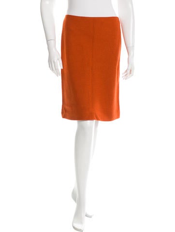 Philosophy di Alberta Ferretti Woven Wool Skirt