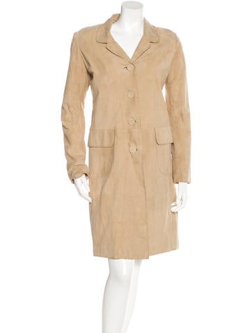 Philosophy di Alberta Ferretti Vegan Suede Trench Coat w/ Tags
