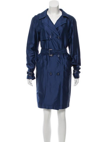 Philosophy di Alberta Ferretti Silk Trench Coat