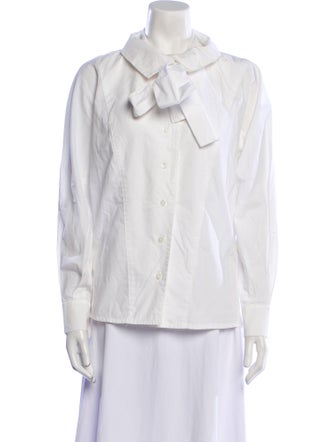 Philosophy di Alberta Ferretti Long Sleeve Button-Up Top