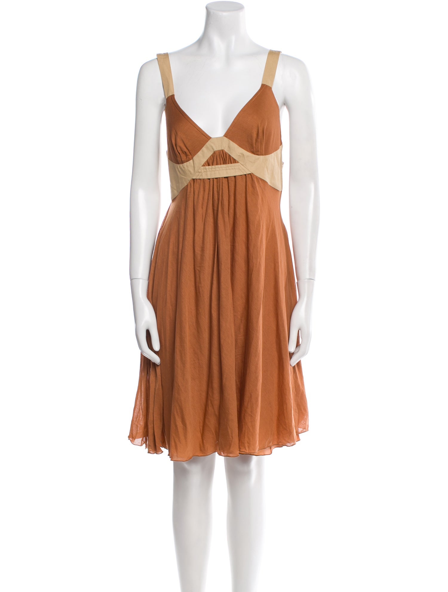 Philosophy di Alberta Ferretti Silk Knee-Length Dress