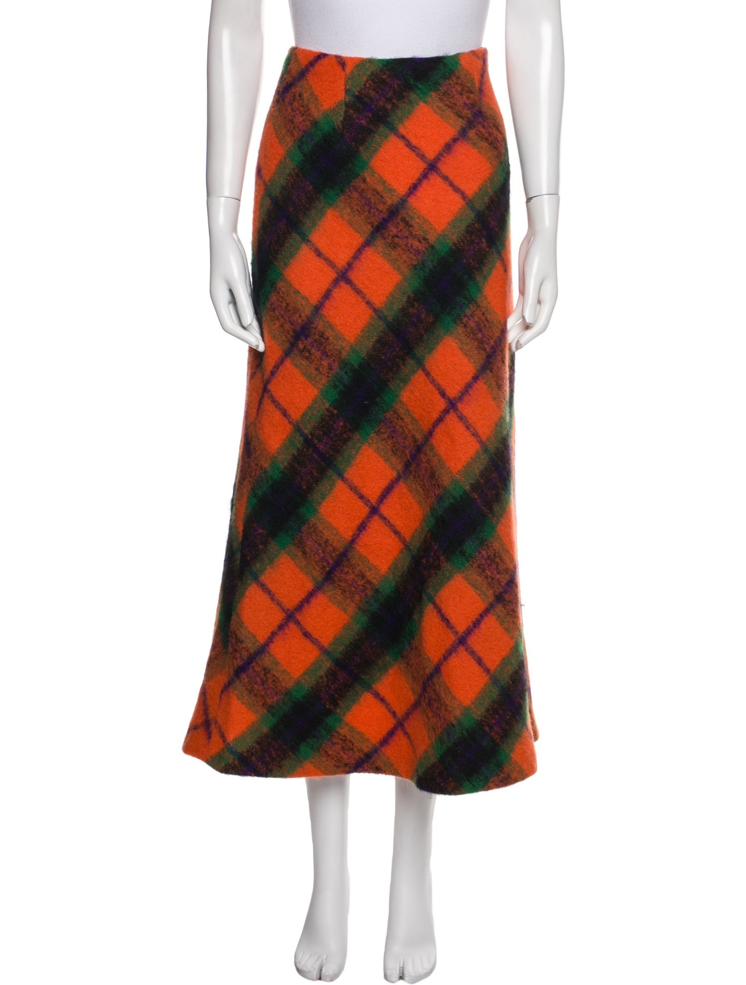 Philosophy di Alberta Ferretti Wool Midi Length Skirt