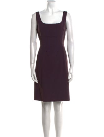 Philosophy di Alberta Ferretti Square Neckline Mini Dress
