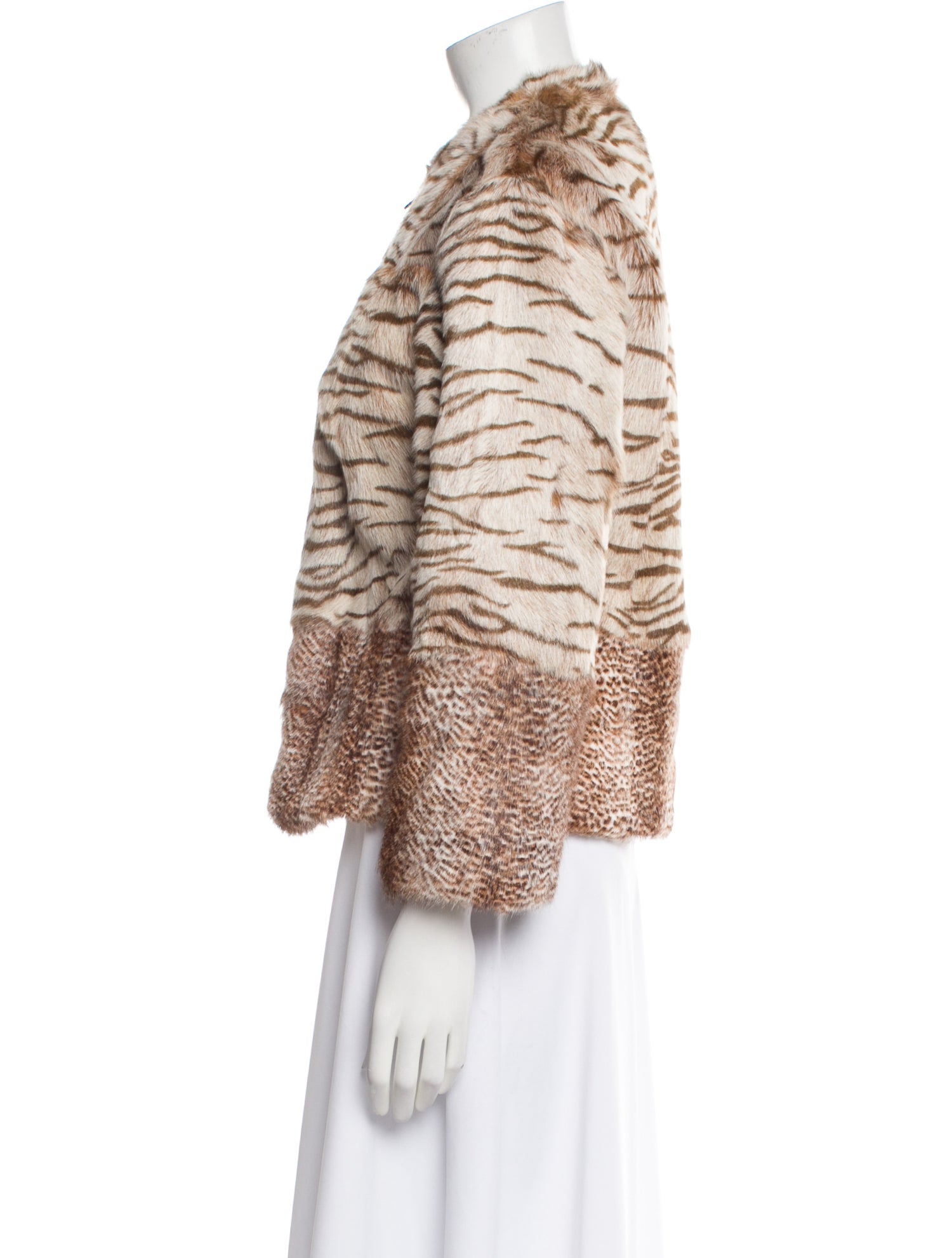 Philosophy di Alberta Ferretti Vintage Goat Fur Fur Jacket