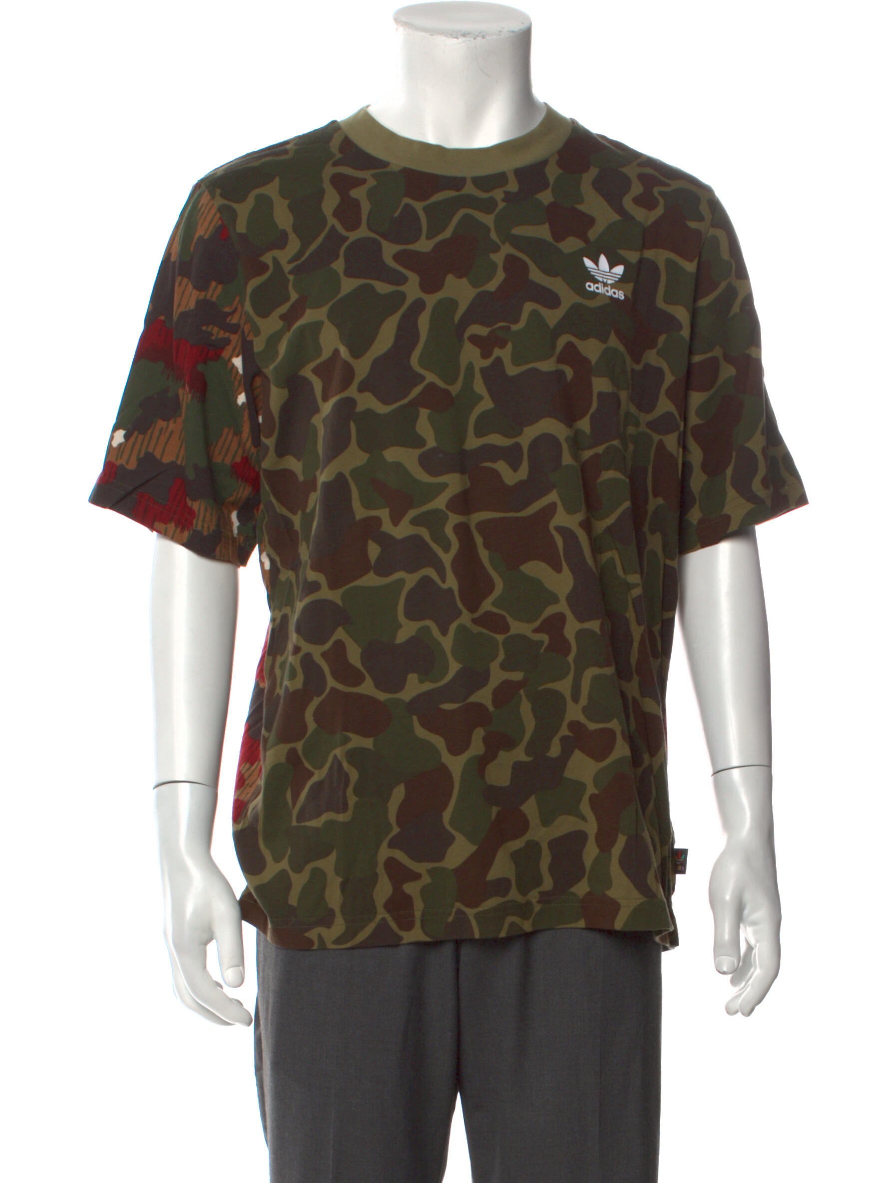 Pharrell Williams x Adidas HU Hiking Camouflage Camouflage Print T-Shirt