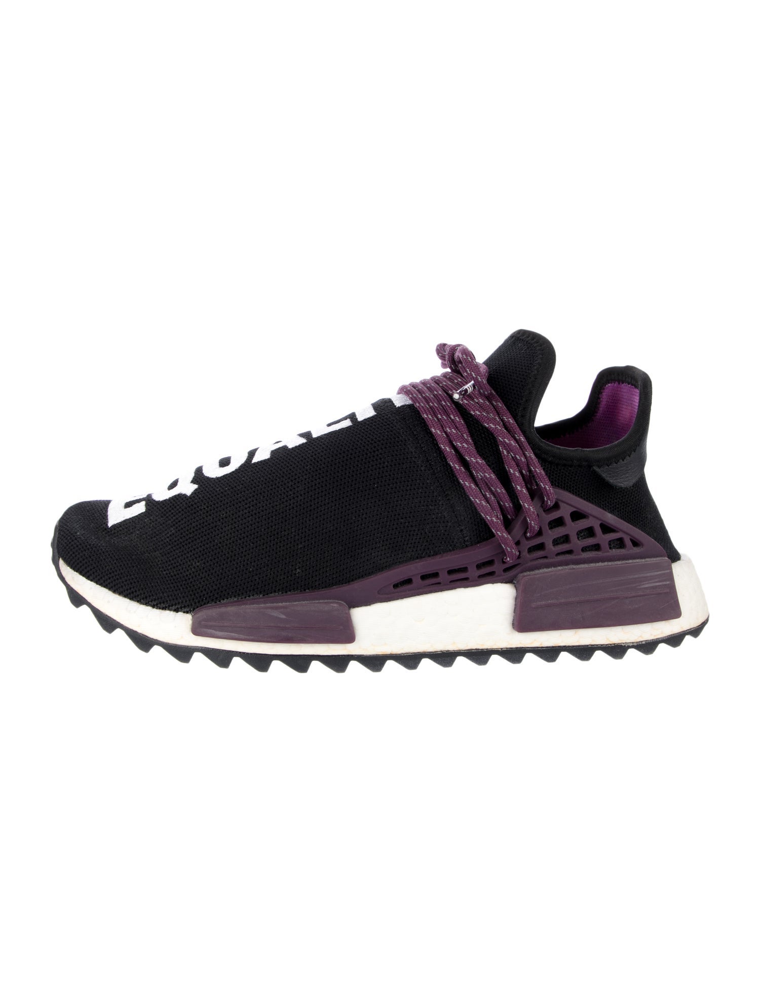 Pharrell Williams x Adidas men's black pattern print shoes