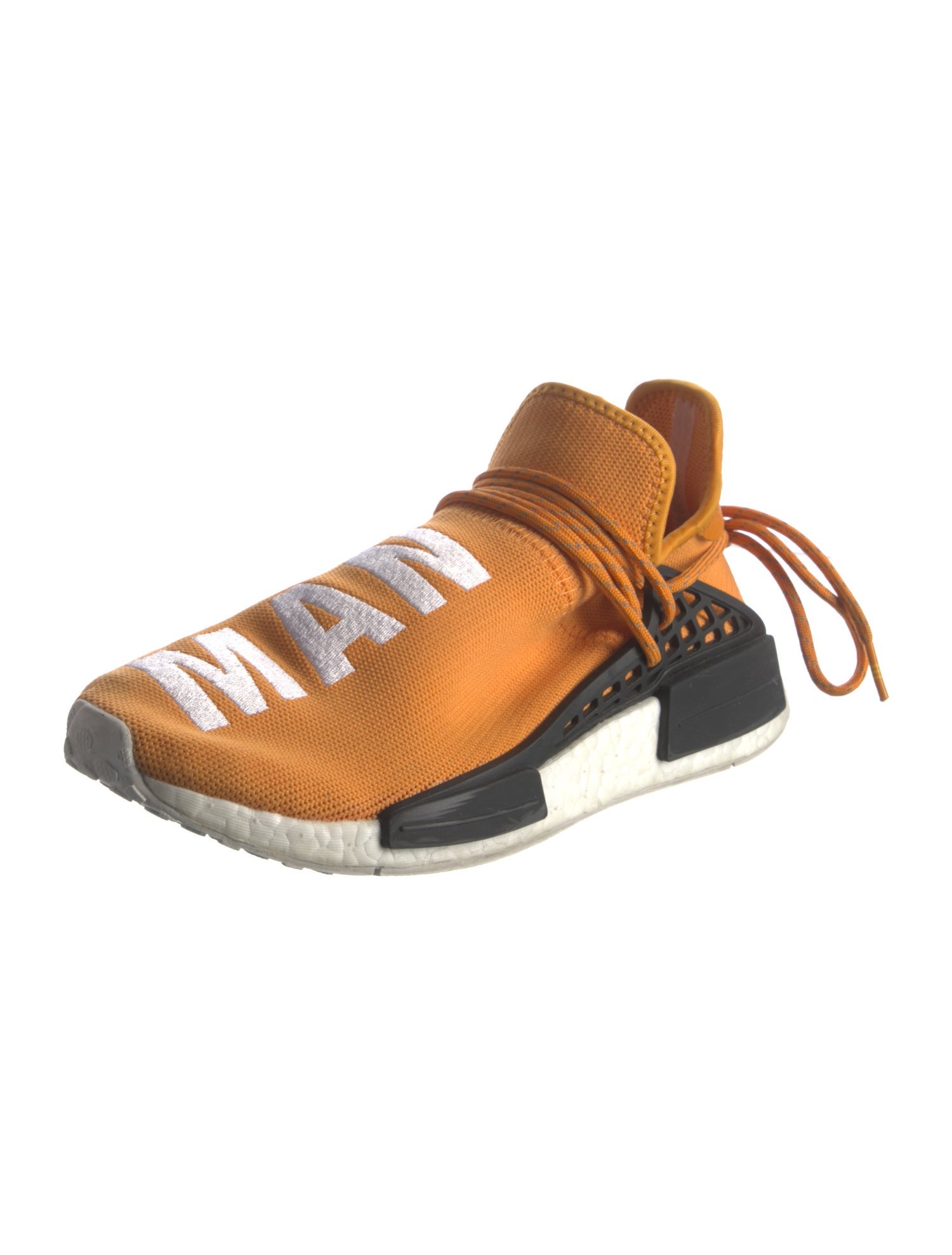 Pharrell Williams x Adidas Printed Embroidered Accent Athletic Sneakers