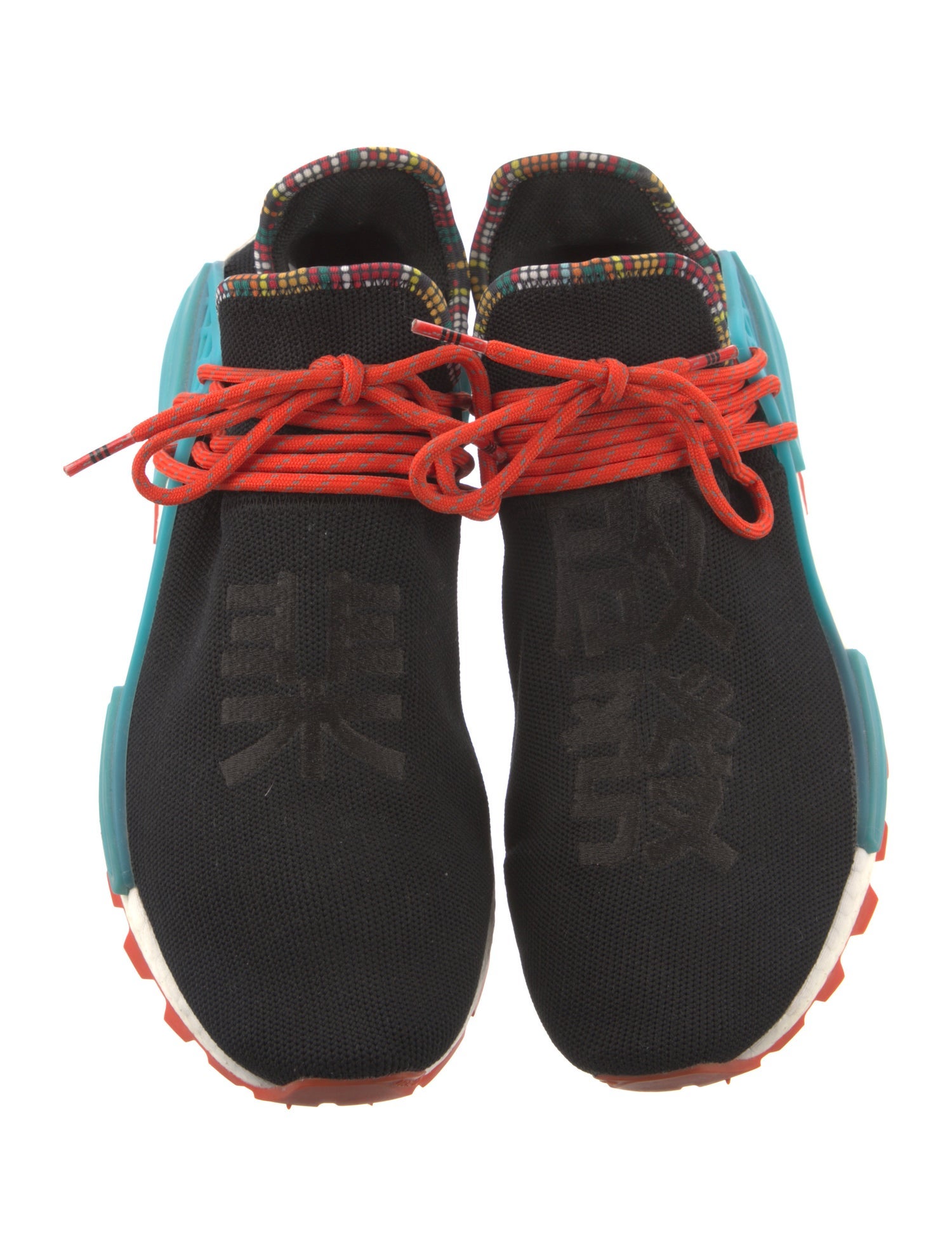 Pharrell Williams x Adidas Colorblock Pattern Sneakers