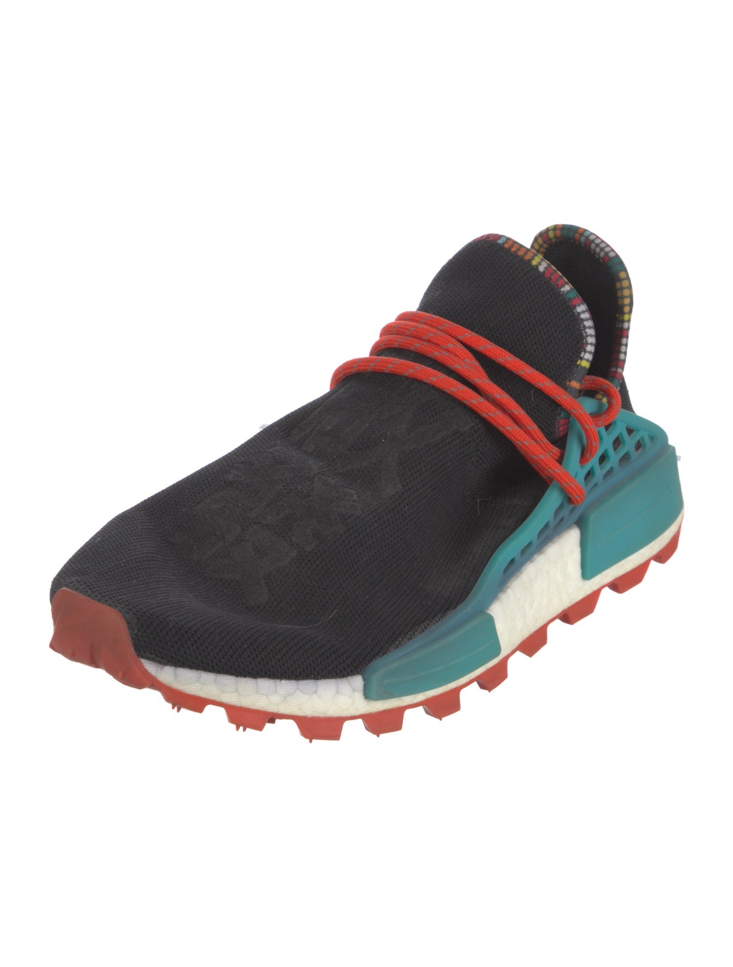 Pharrell Williams x Adidas Colorblock Pattern Sneakers