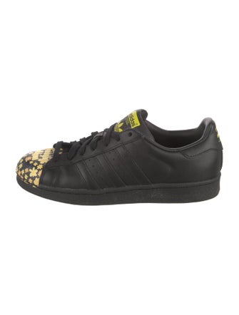 Pharrell Williams x Adidas Leather Floral Print Sneakers